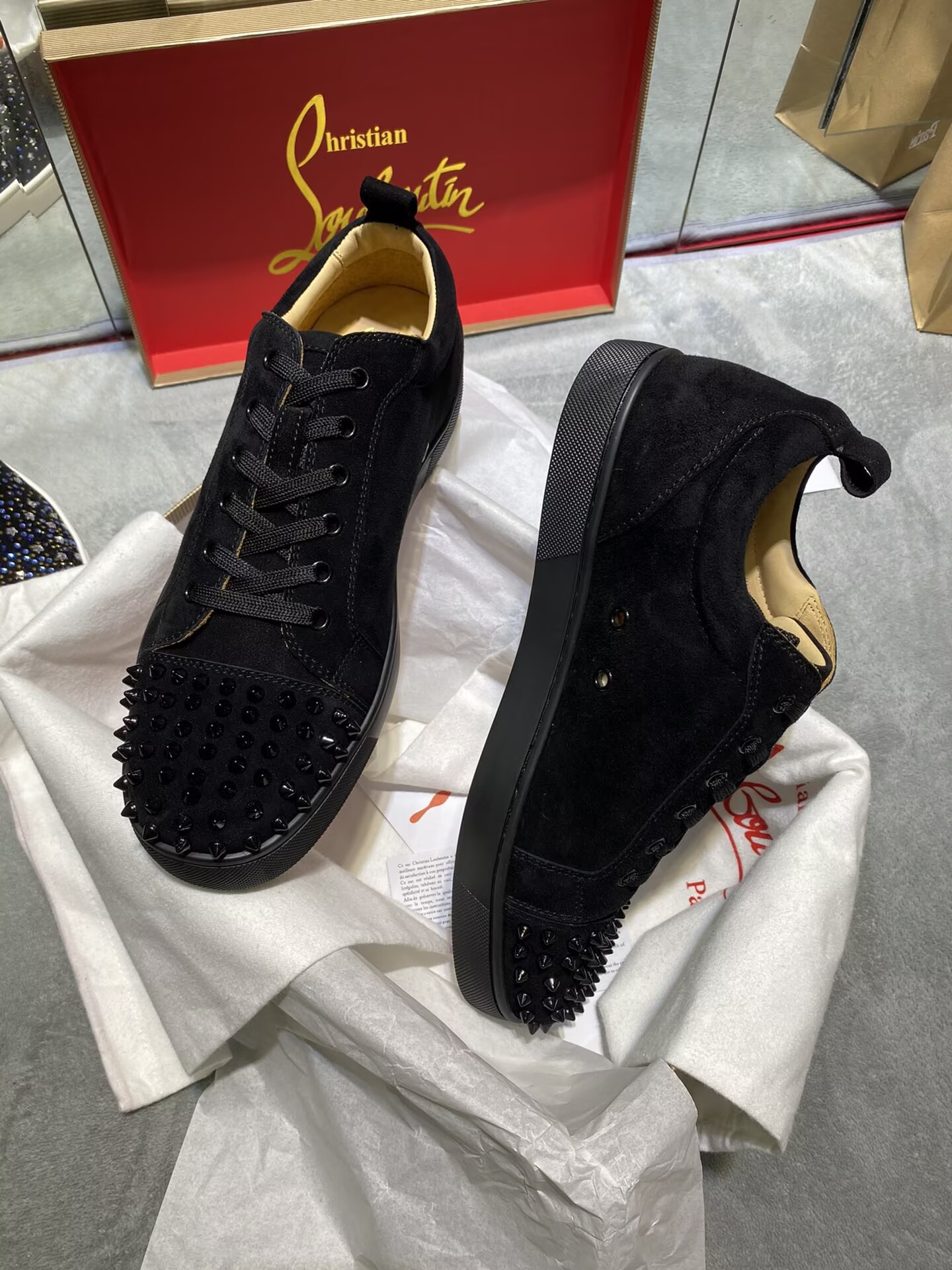Christian Louboutin Louis Junior Spikes - CCSHOES