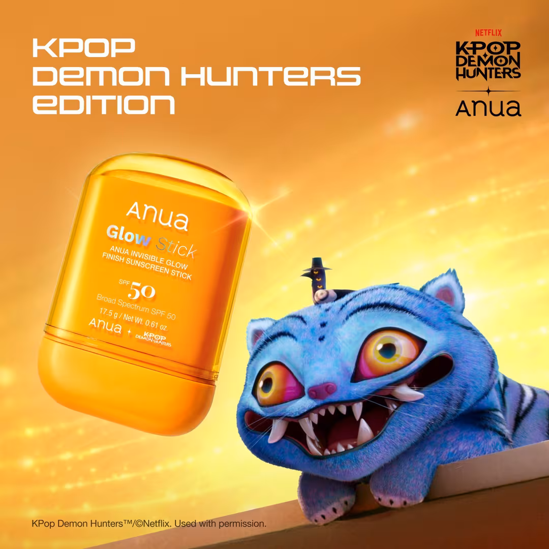 ANUA  KPop Demon Hunters Invisible Glow Finish Sunscreen Stick