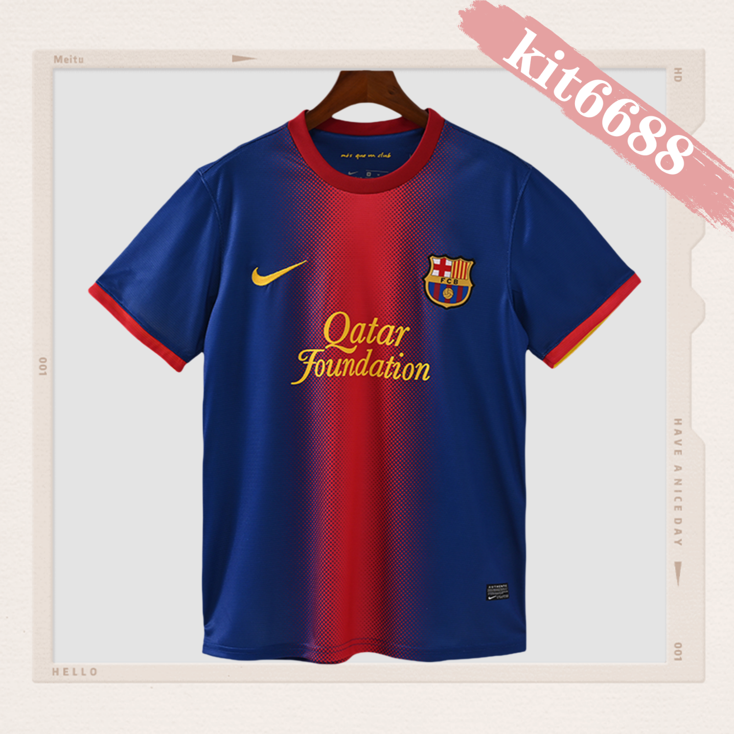 2012/2013 Barcelona Home Retro Football Shirt