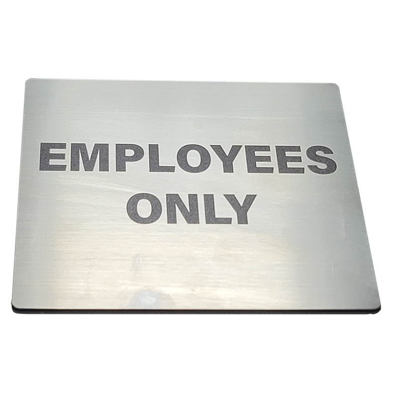 In stock: "EMPLOYEES ONLY" sign for office and hotel warning signs