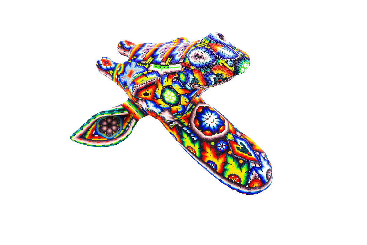 Cabeza de Jirafa - Obra de Arte Huichol