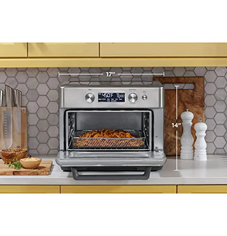 GE - Convection Toaster Oven with Air Fry - Stainless Steel