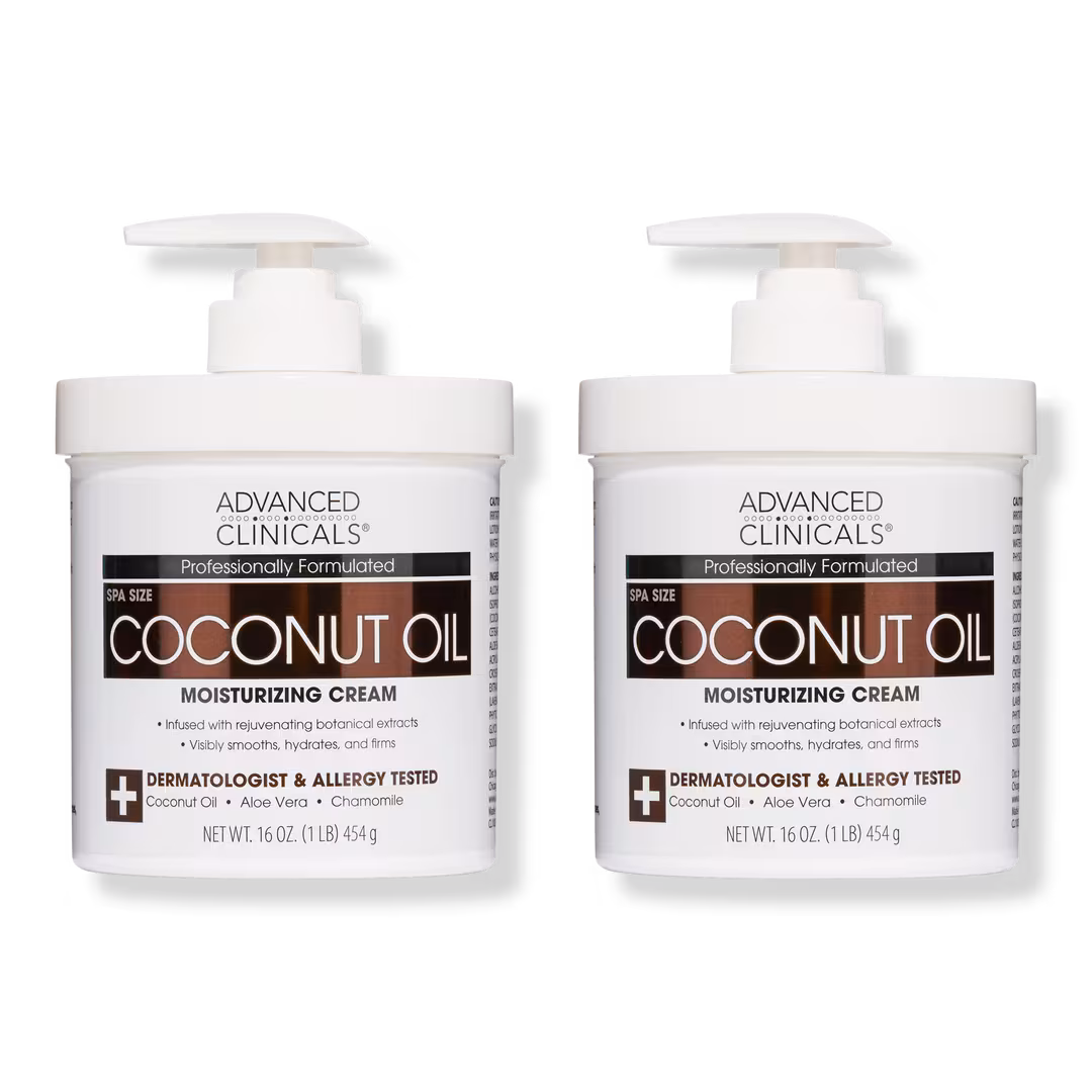 Advanced Clinicals  Coconut Oil Moisturizing Dry Skin Body Cream