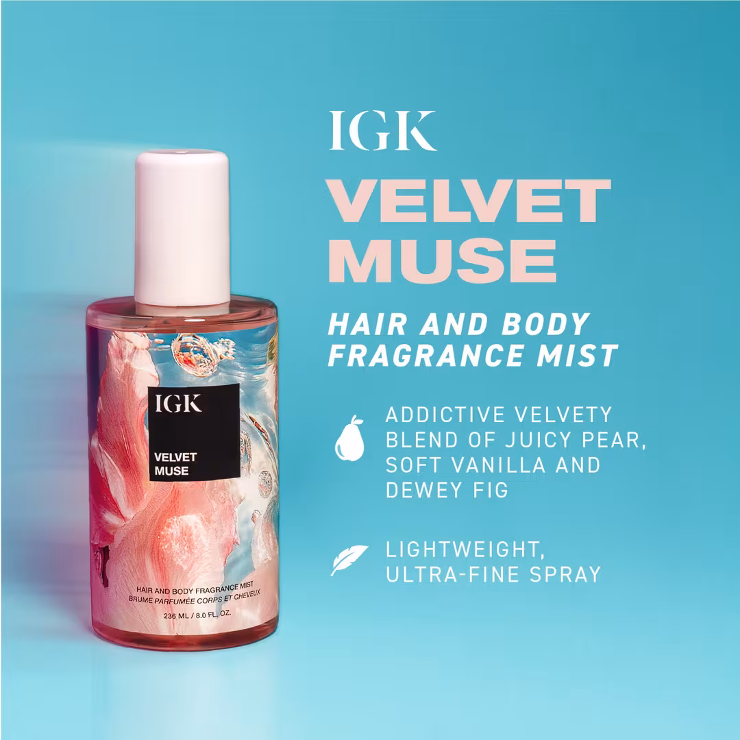 IGK  Velvet Muse Vanilla Hair & Body Fragrance Mist