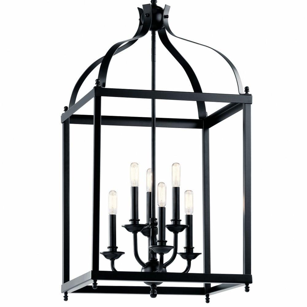 42568NI-Kichler Lighting-Larkin - 6 Light X-Large Cage Foyer with Traditional Design-36.25 inches tall by 18 inches wide-Brushed Nickel Finish