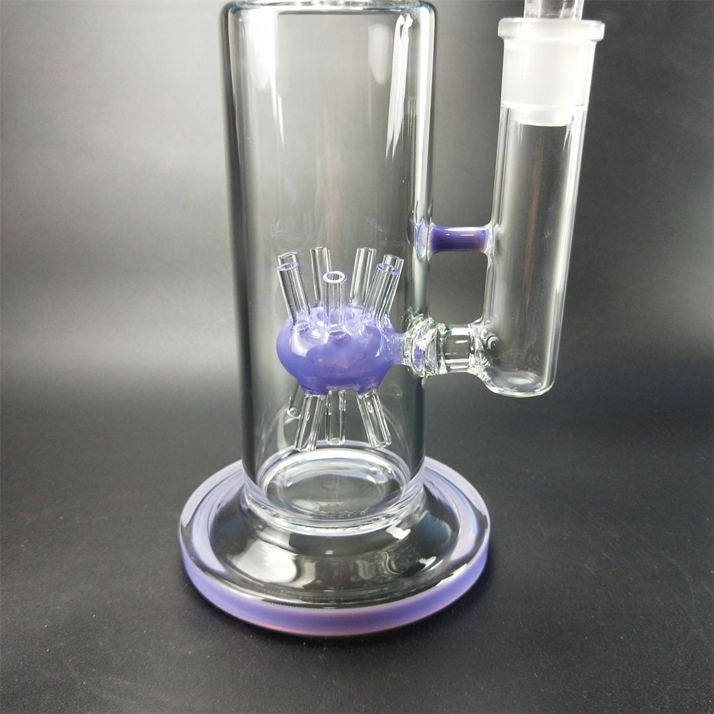 13 Straight Sprinkler Perc Glass Bong