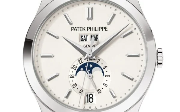 Replica Complications 5396G-011 Patek Philippe ANNUAL CALENDAR, MOON PHASES. 38.5 mm,White Gold