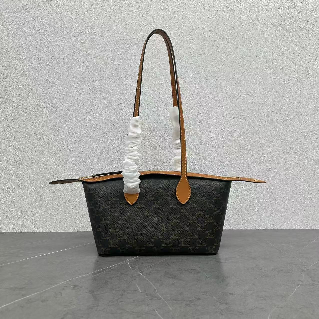 Celine Cabas Thais in Triomphe Bag