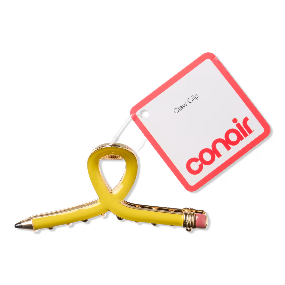 Conair Accessories  Pencil Metal Claw Clip with Epoxy Detailing