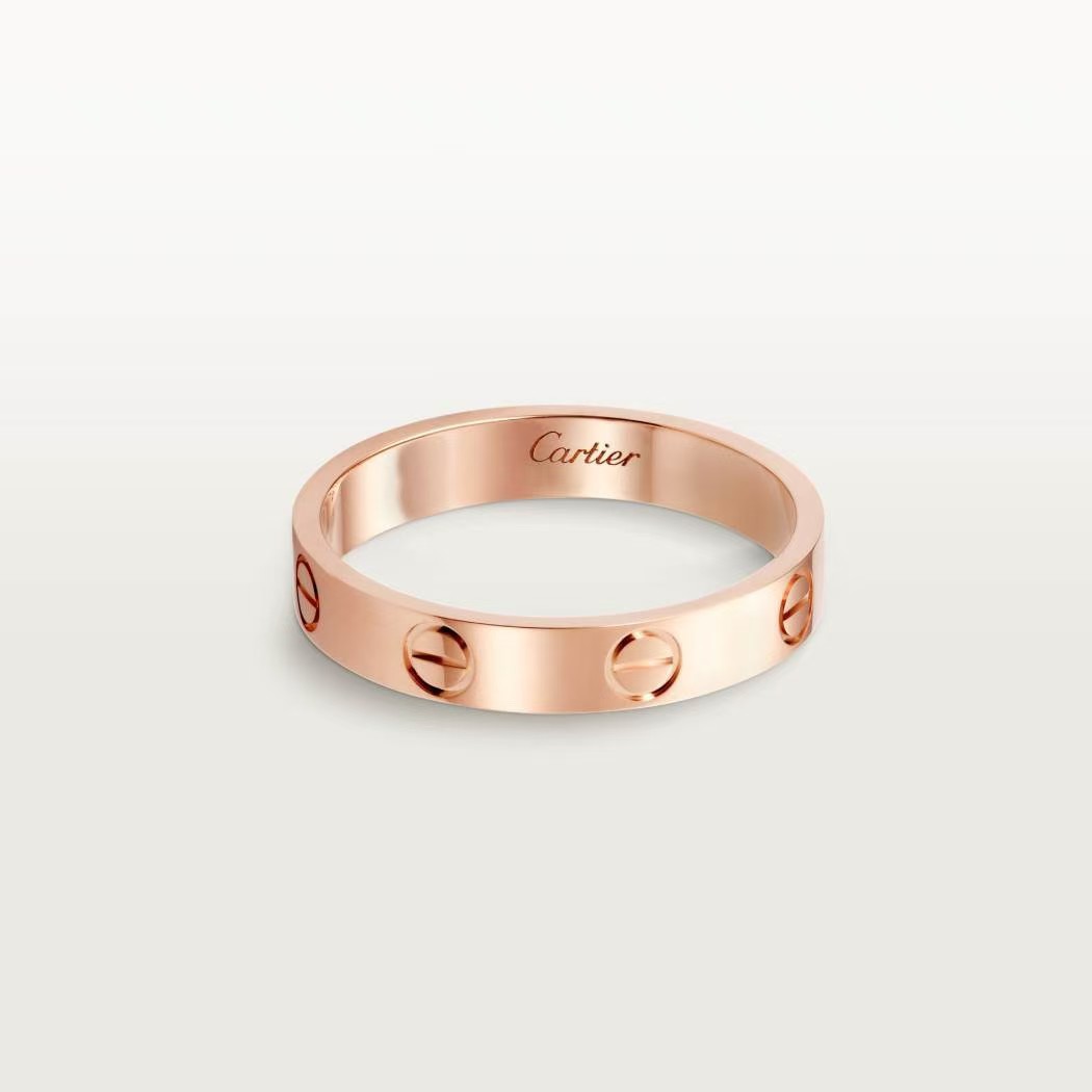 Cartier Love series narrow version non-diamond ring high-end version