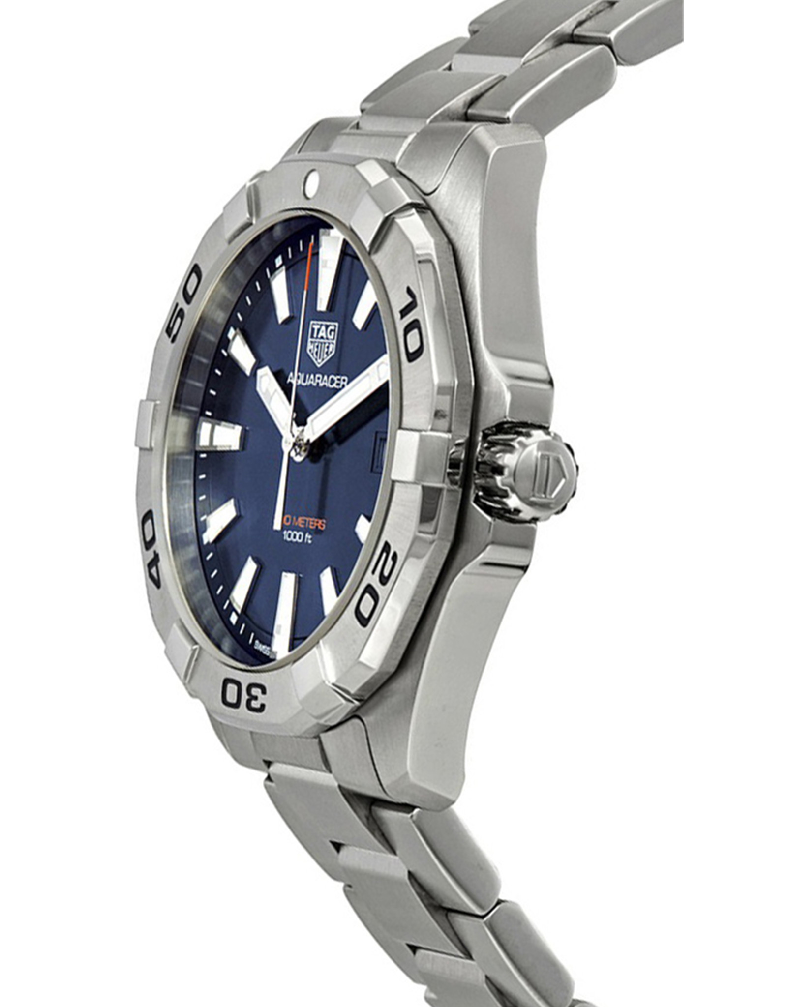Replica Tag Heuer Aquaracer Brushed Blue Dial Men's Diving Watch Sale WBD1112.BA0928 41MM
