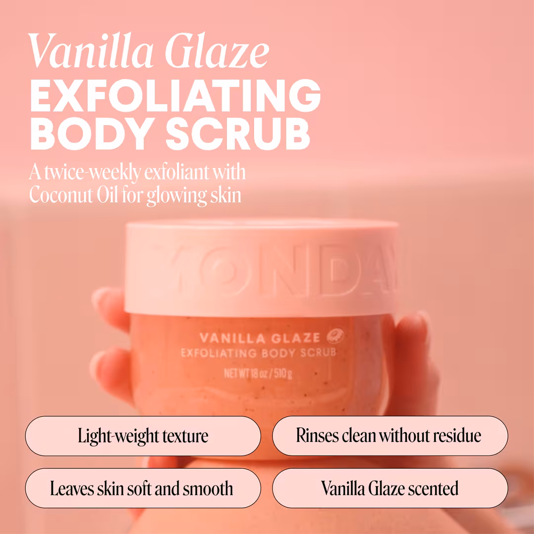 MONDAY Haircare  EXFOLIATING Body Scrub Vanilla Glaze