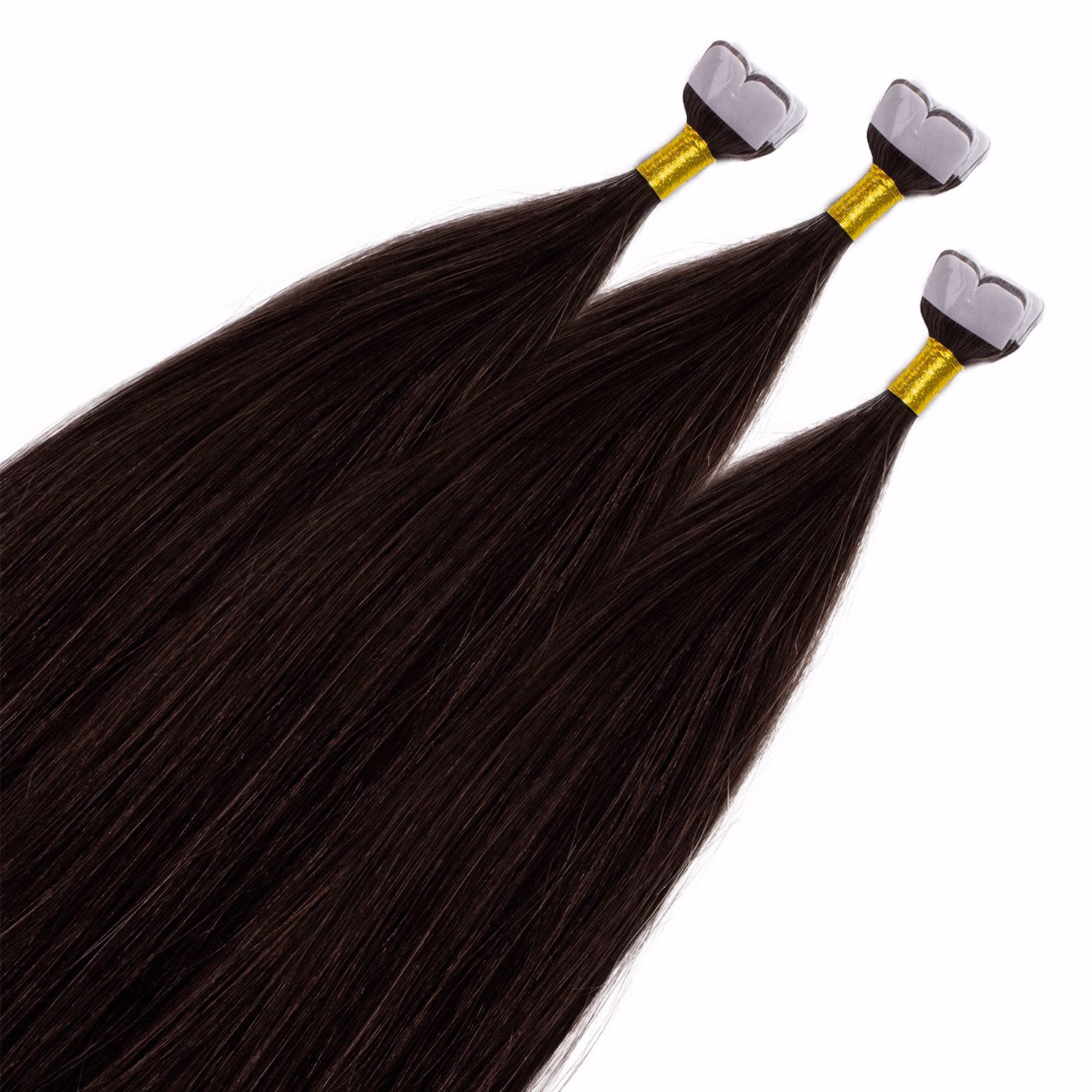Mini Tape Extensions Premium Echthaar #5/0 Hellbraun