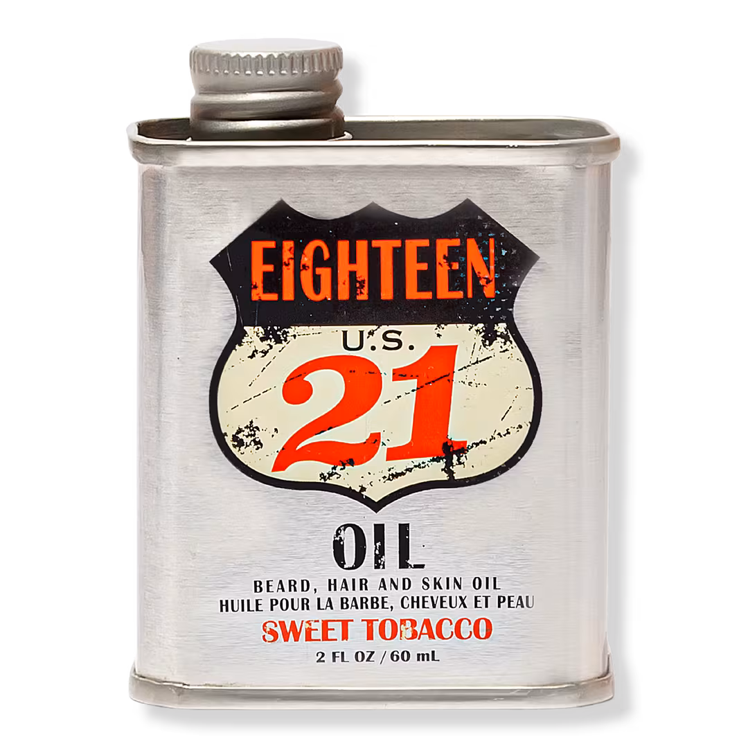 18.21 Man Made  Sweet Tobacco Lightweight, Conditioning Beard, Hair & Skin Oil