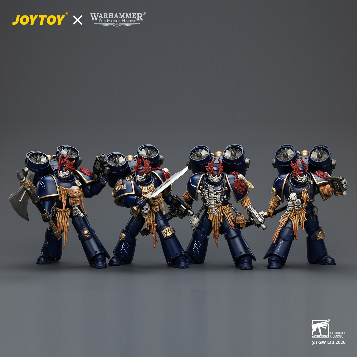 JOYTOY Warhammer The Horus Heresy 1:18 Night Lords Night Raptors Squad - JOYTOY WORLD