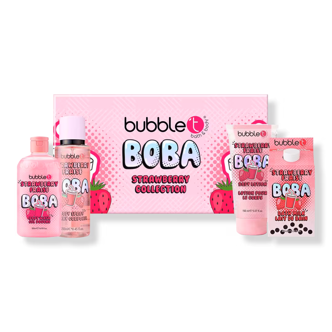 Bubble T  Boba Strawberry Body Care Gift Set