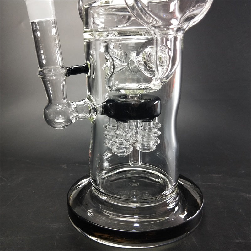 15 Triangle Recycler Glass Bong