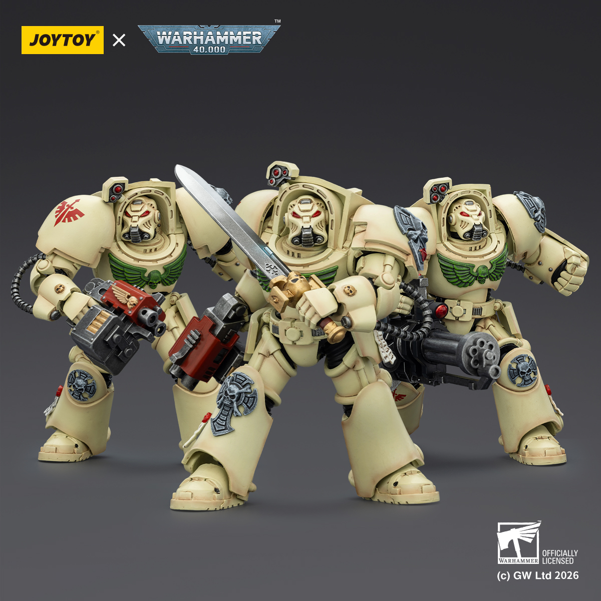 JOYTOY Warhammer 40k 1: 18 Dark Angels Deathwing Terminators - JOYTOY WORLD