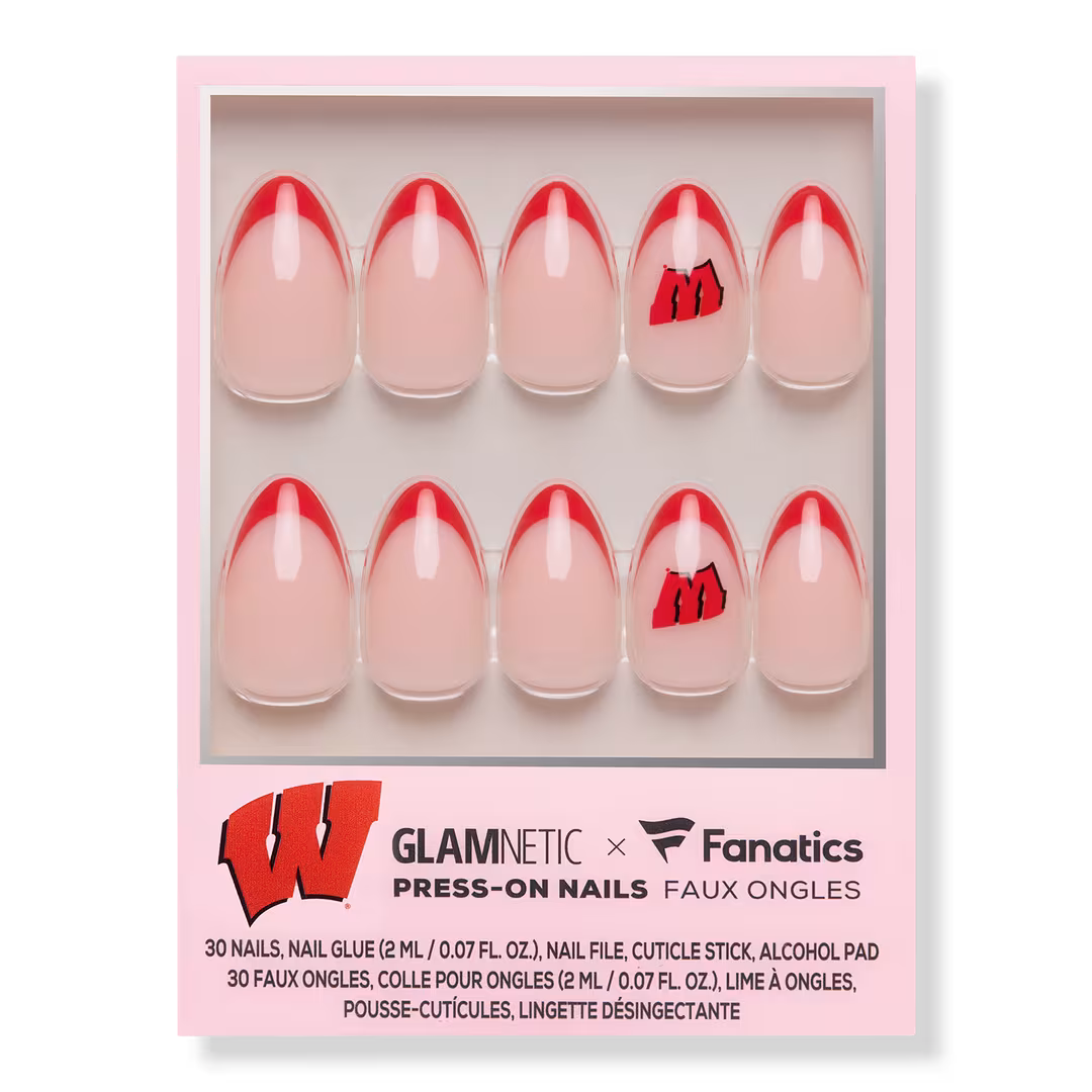 Glamnetic x Fanatics Nail  Wisconsin Badgers Press-On Nails