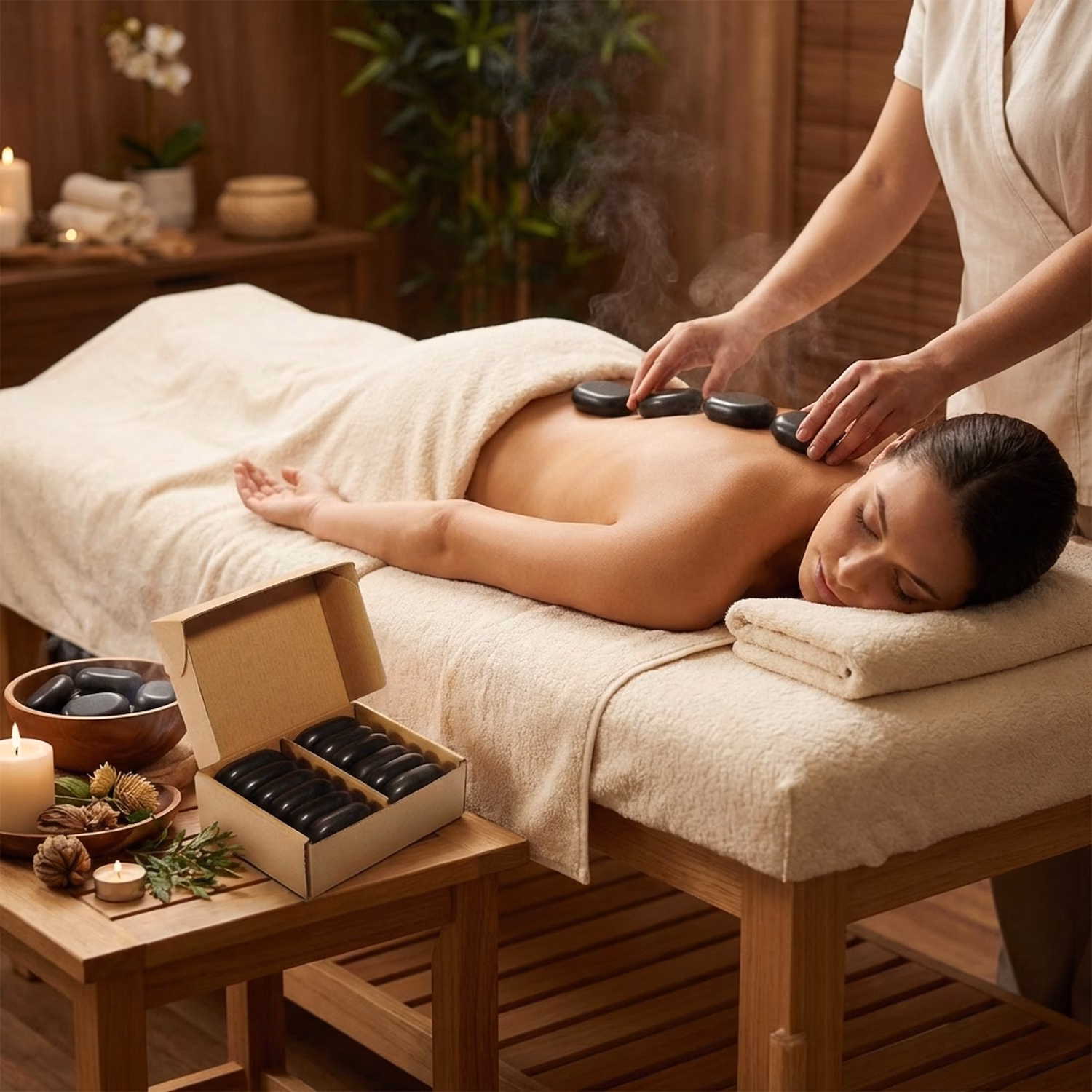 Hot Stone Set – Massage-Steine set