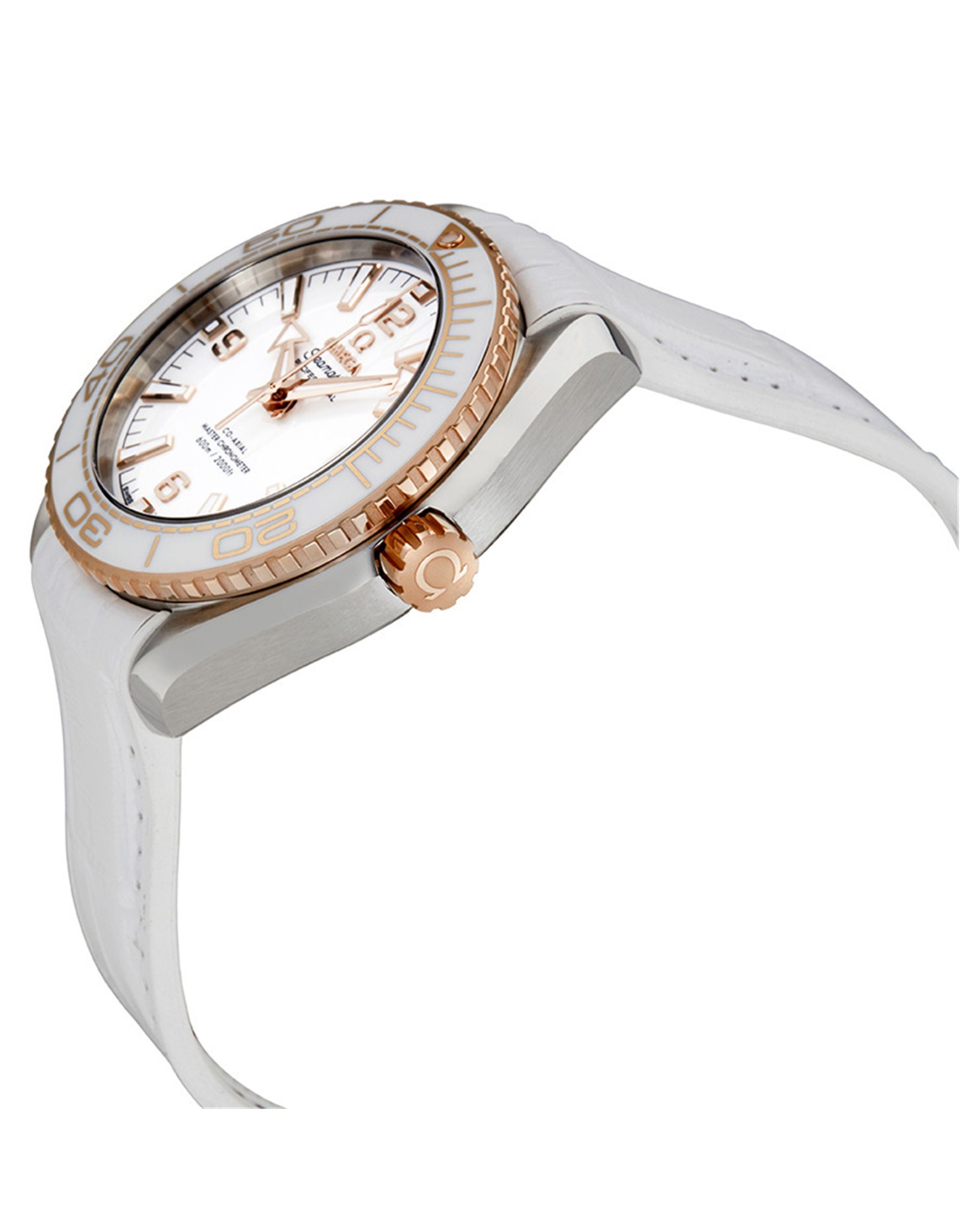 Replica Omega Planet Ocean White Dial Rose Gold Bezel 215.23.40.20.04.001 39.5MM