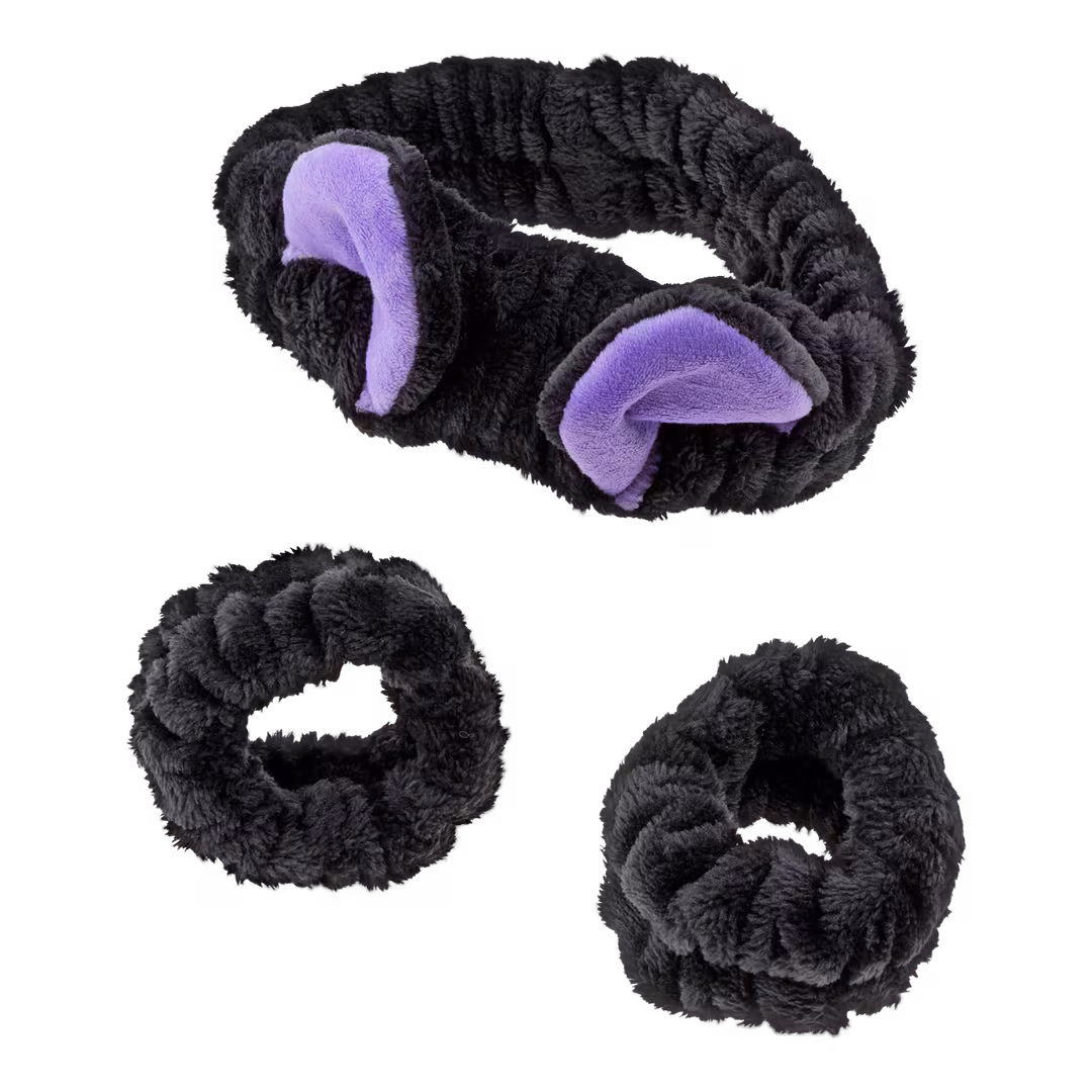 Conair Accessories  Halloween Cat Spa Headwrap and Wristband Set