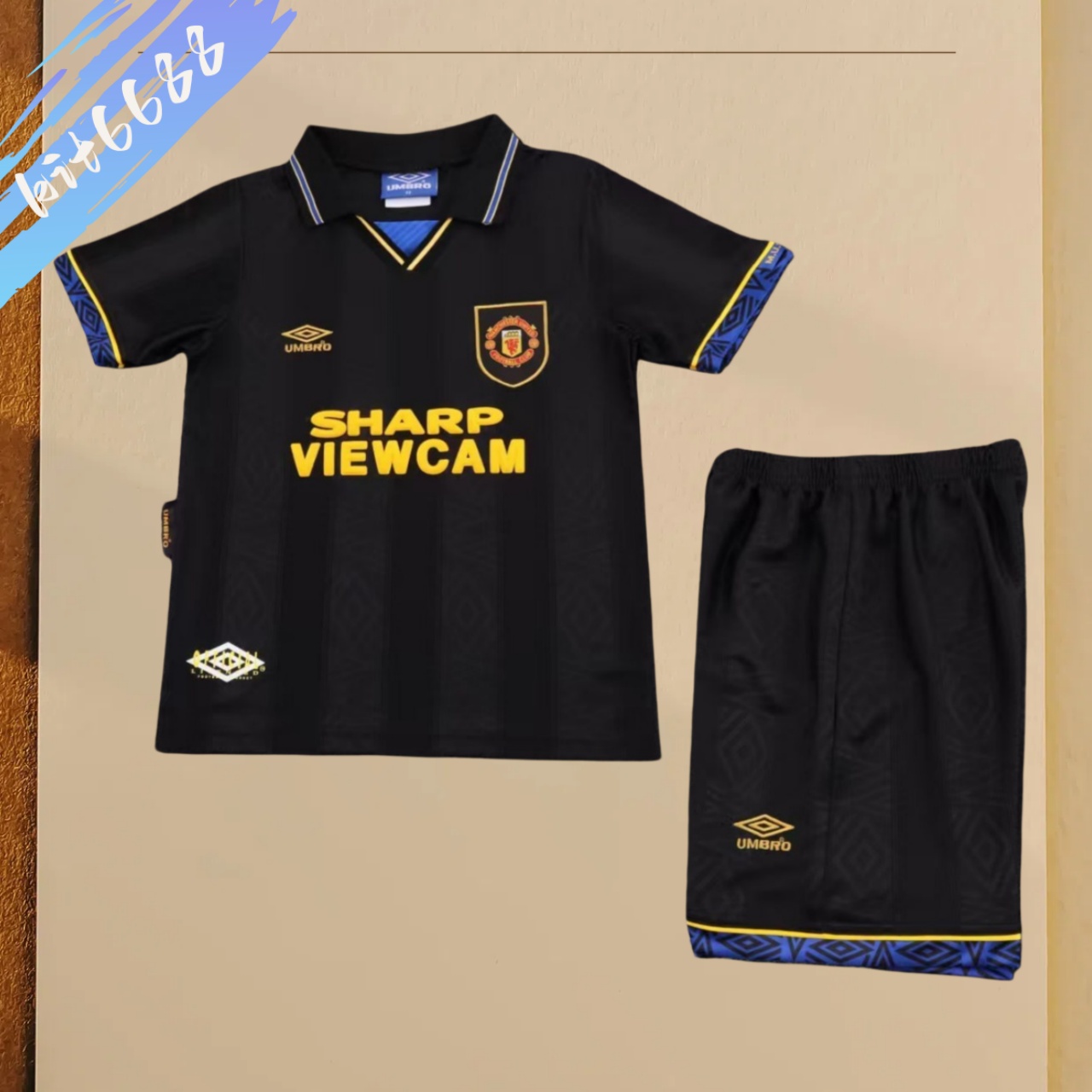 92/94 Manchester United Away Retro Football Shirt ( Kids Kit )