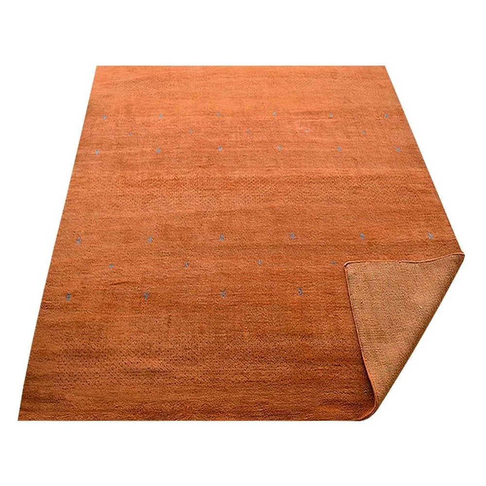 Rugsotic Carpets Handmade Rugs Hand Knotted Loom Rectangle 3'x5' Orange Wool for Indoor Use