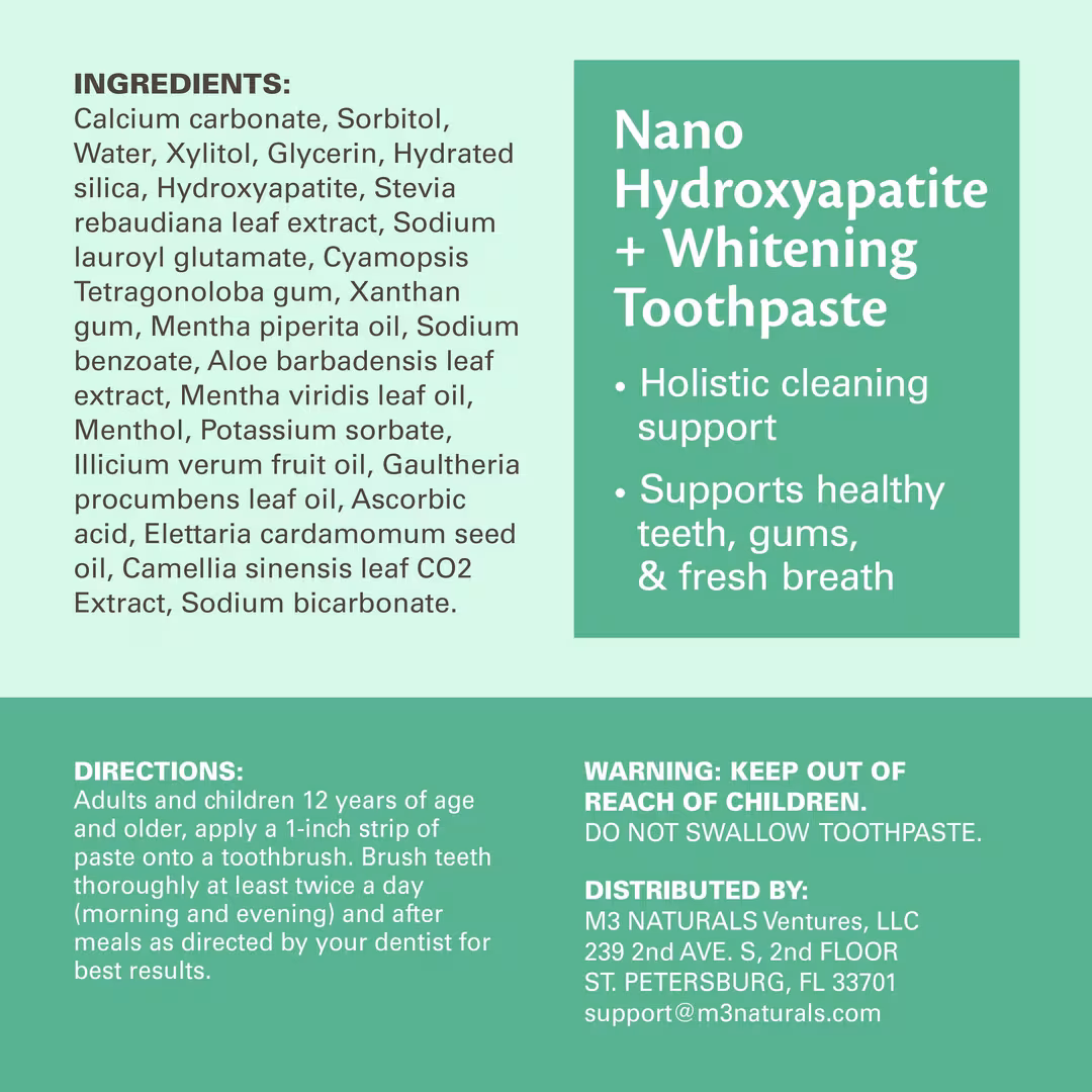M3  Nano Hydroxyapatite Calcium Toothpaste