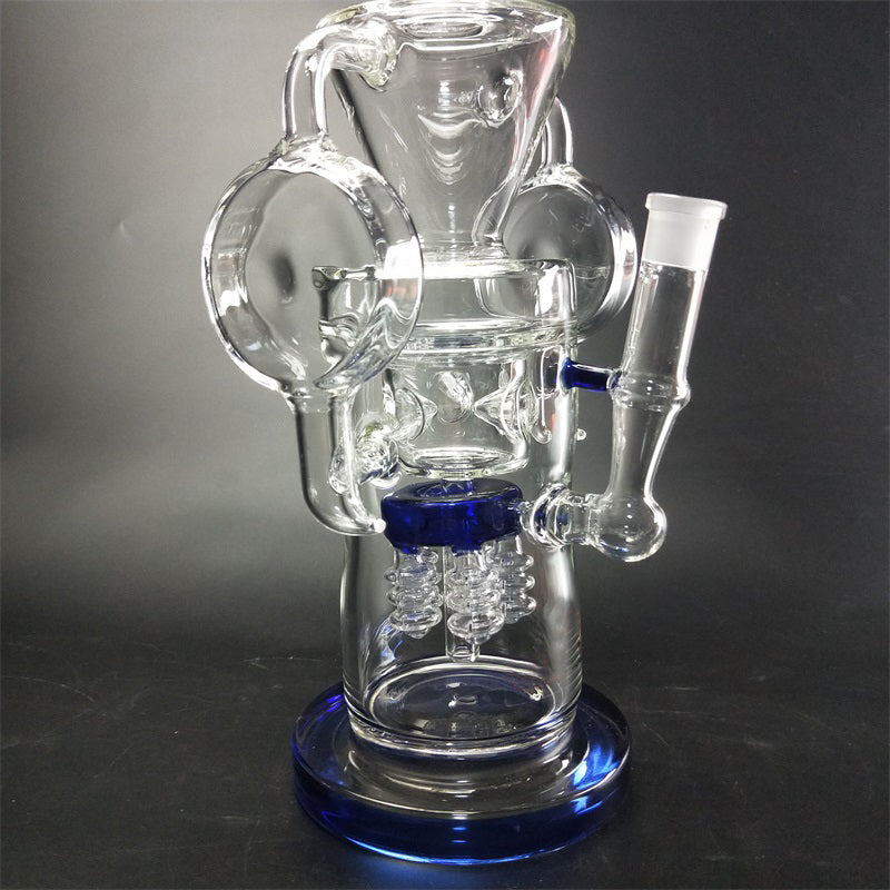 15 Triangle Recycler Glass Bong