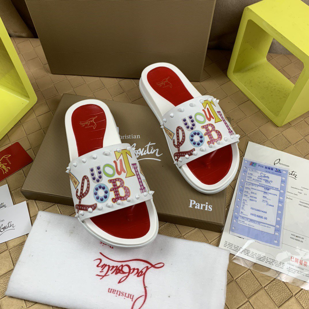 CHRISTIAN LOUBOUTIN SLIPPERS - CCSHOES