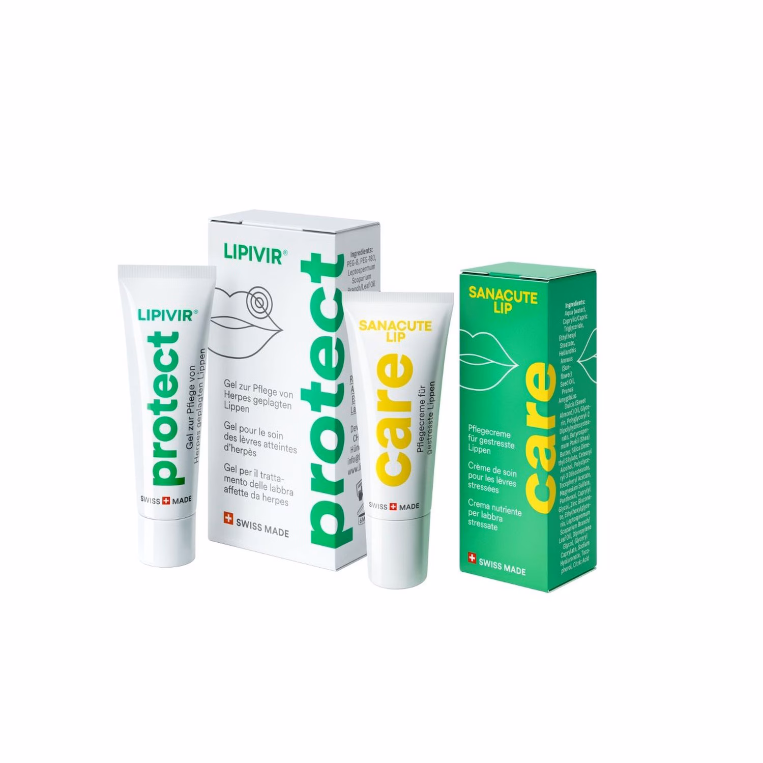 Set LIPIVIR protect & SANACUTE LIP care