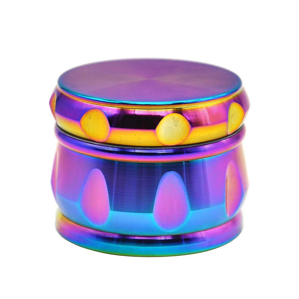 Unique Design Novelty Aluminium 4 Layer Herb Grinder (6 Color)