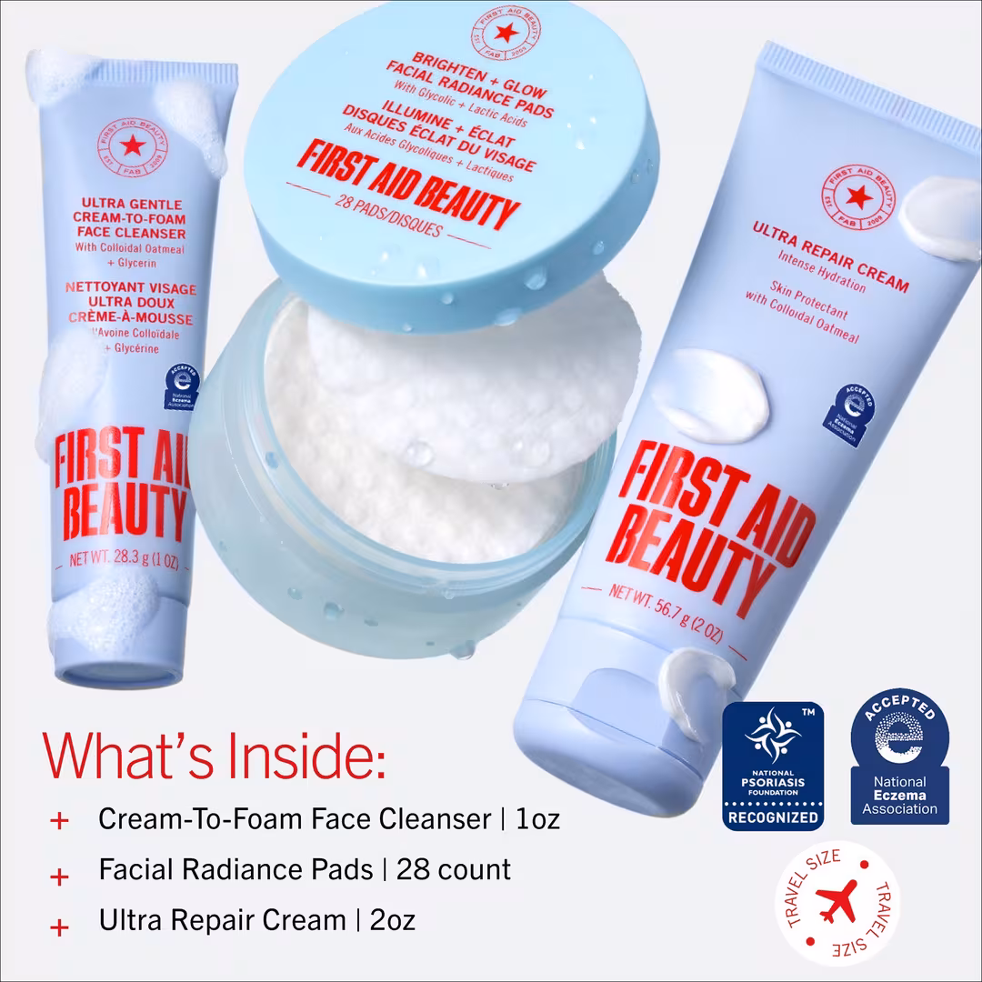 First Aid Beauty  Sensitive Skin Bestsellers Travel Set