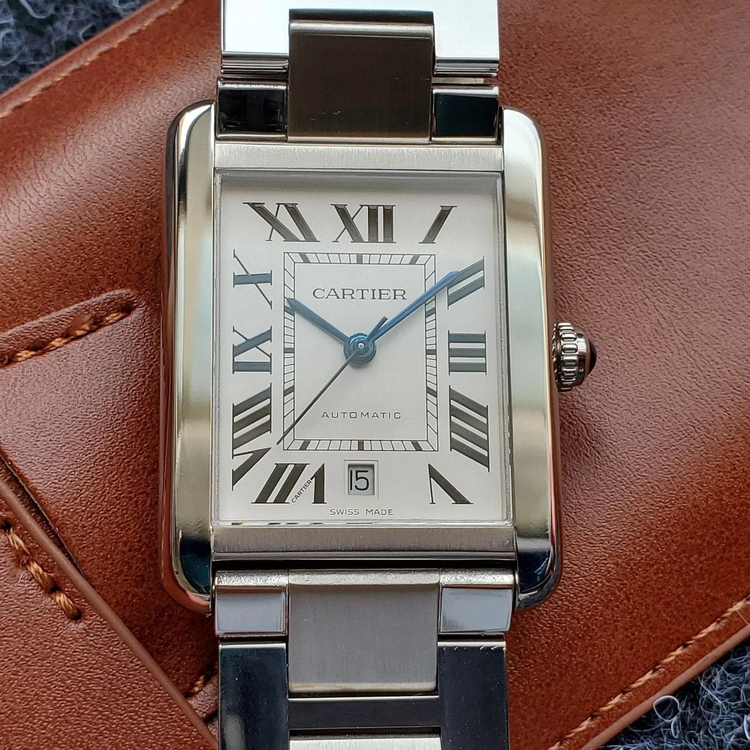Cartier Watch TANK SOLO XI 5200028 STAINLESS STEEL WHITE DIAL