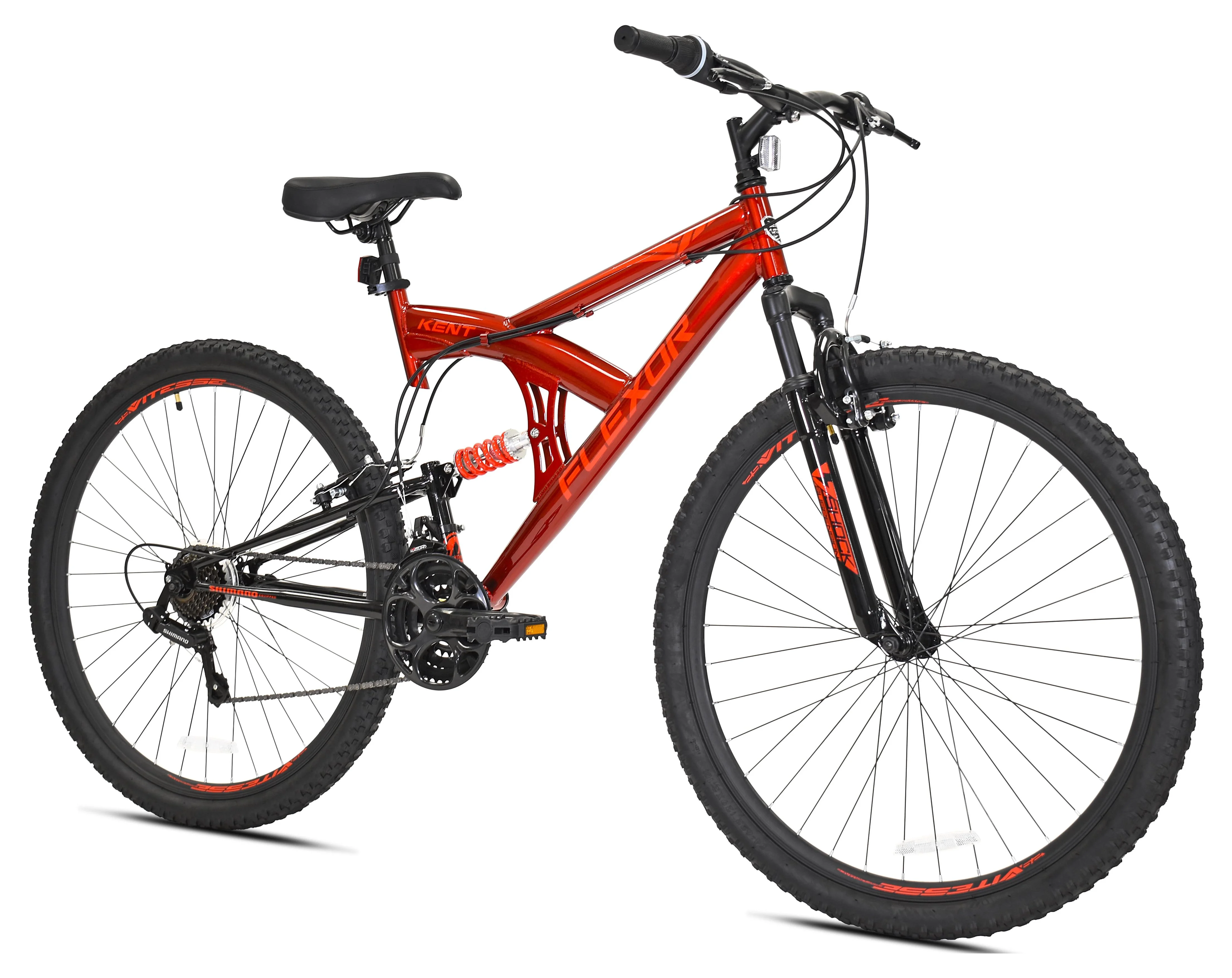 29" Kent Flexor Men's Dual Suspension Mountain Bike, Adult, Ages 13+, Red
