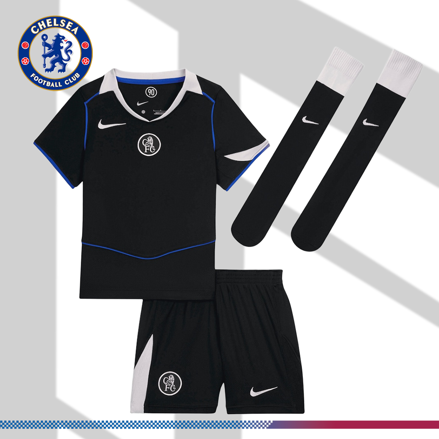 2025/2026 Chelsea Third Football Shirt (Kids Kit socks)