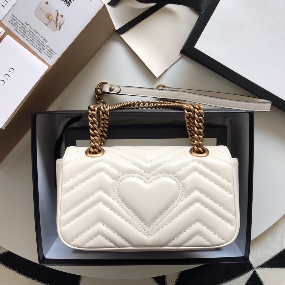 Gucci GG Marmont mini matelass?? shoulder bag 446744