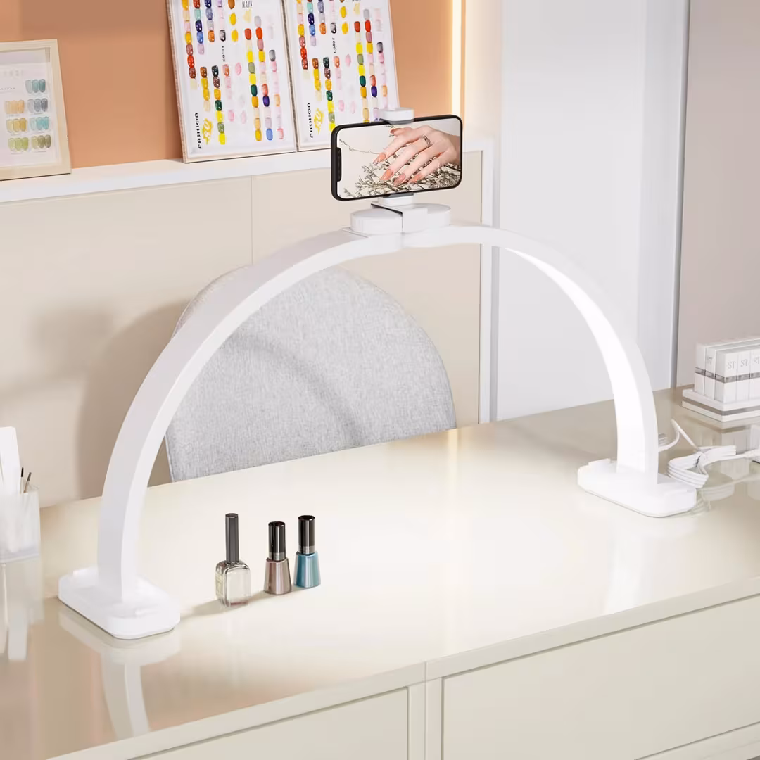 OmySalon  Foldable Shadowless Half Moon LED Nail Lamp