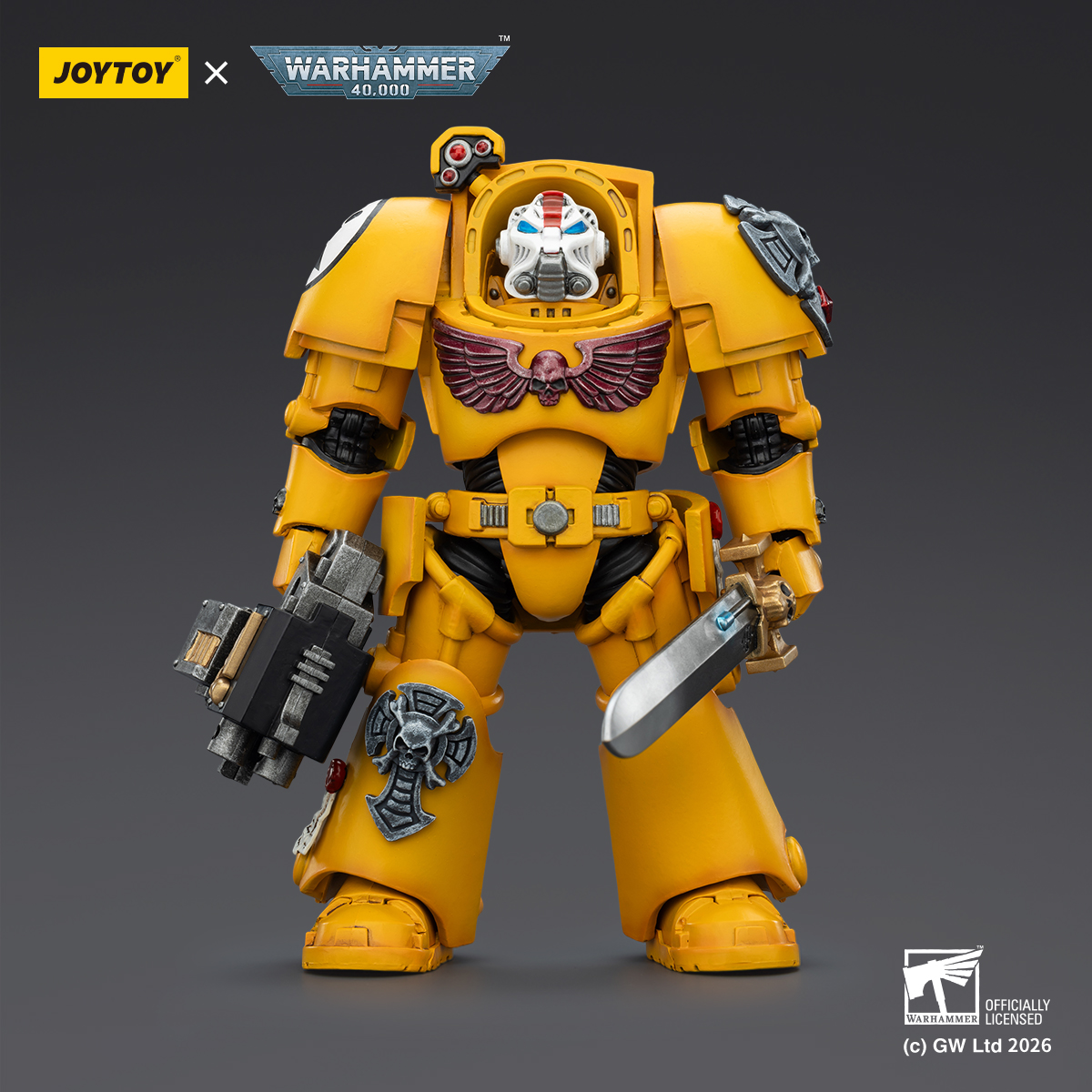 JOYTOY Warhammer 40k 1: 18 Imperial Fists Terminators - JOYTOY WORLD