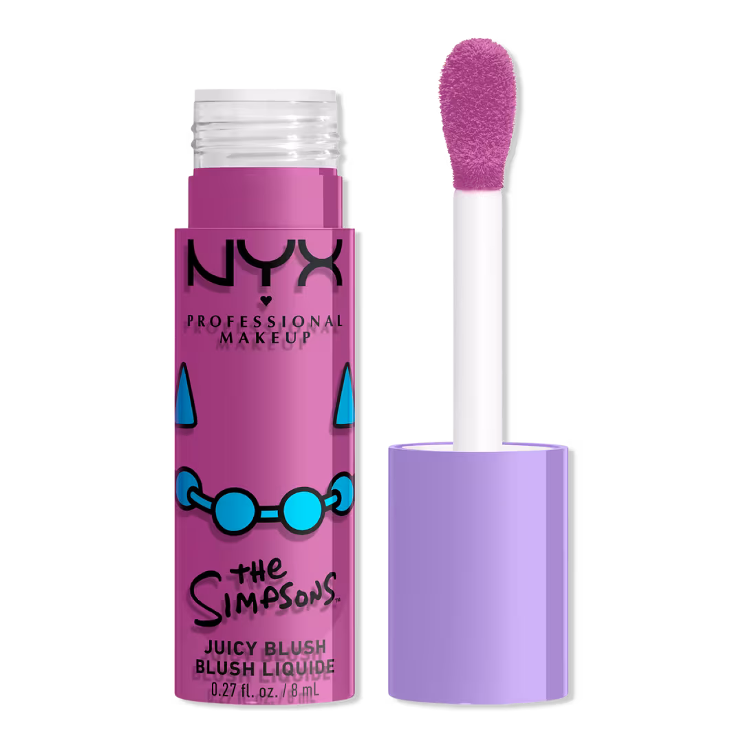 NYX Professional Makeup  Simpsons Collab Saucy Sisters' Fat Cheeks Juicy Liquid Blush - Lavender Sass