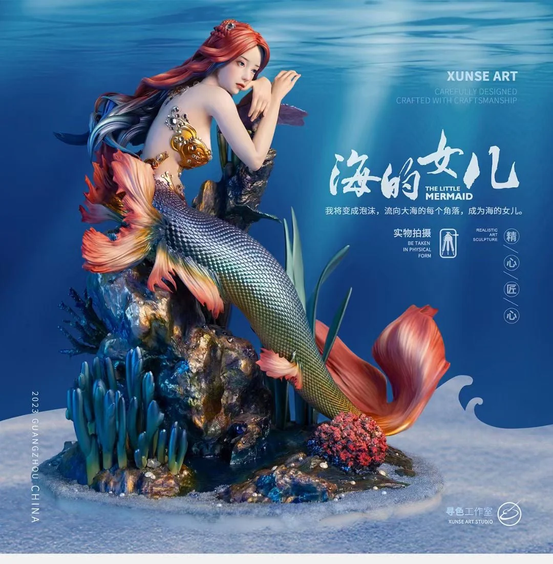 Xun Se Studio - Art Statue Mermaid The Daughter of Sea | 艺术雕像 海的女儿 美人鱼