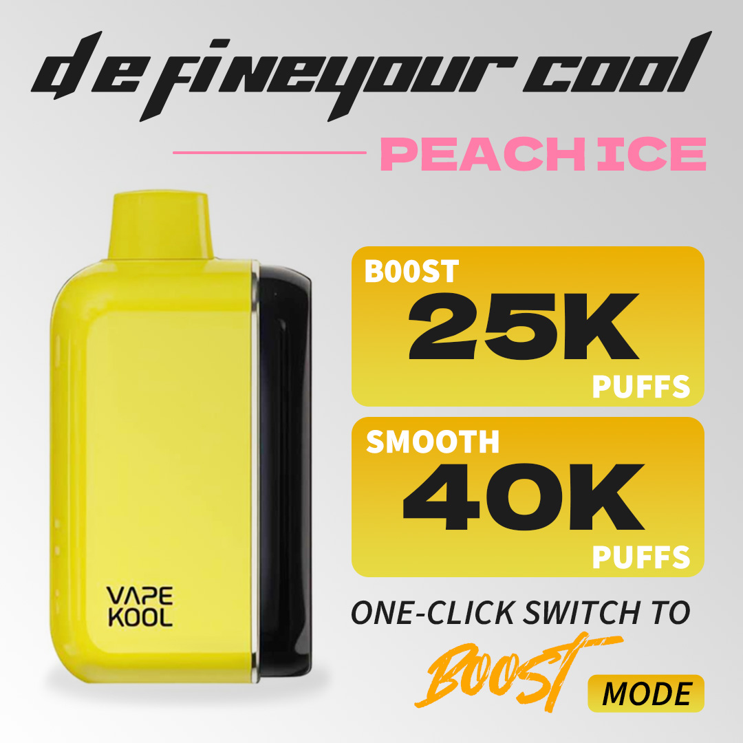 PEACH ICE VAPEKOOL KOLOS 40000 PUFFS