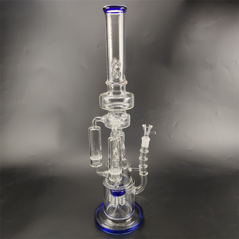 21 Multi Chamber Recycler Glass Bong