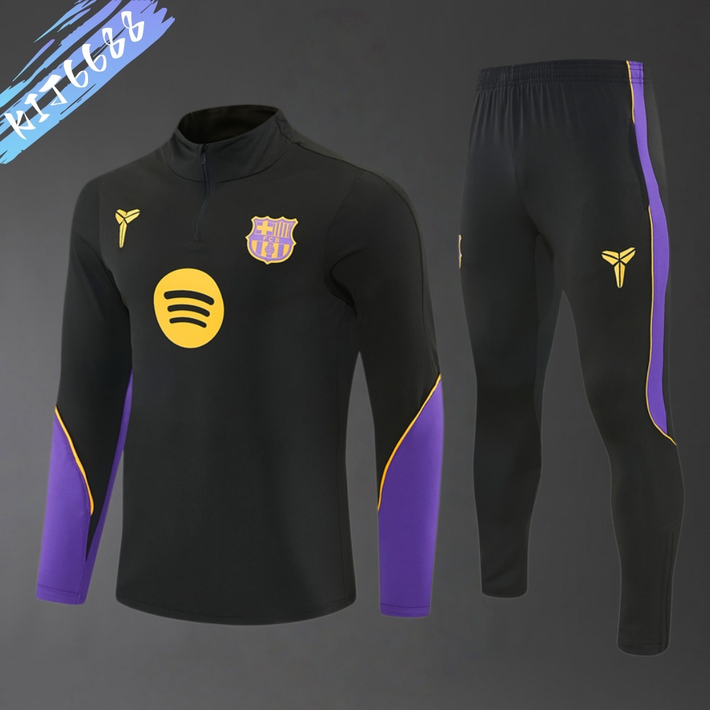 2026/2027 Barcelona  Half Zip Training Suit (Adult and Children's Set)