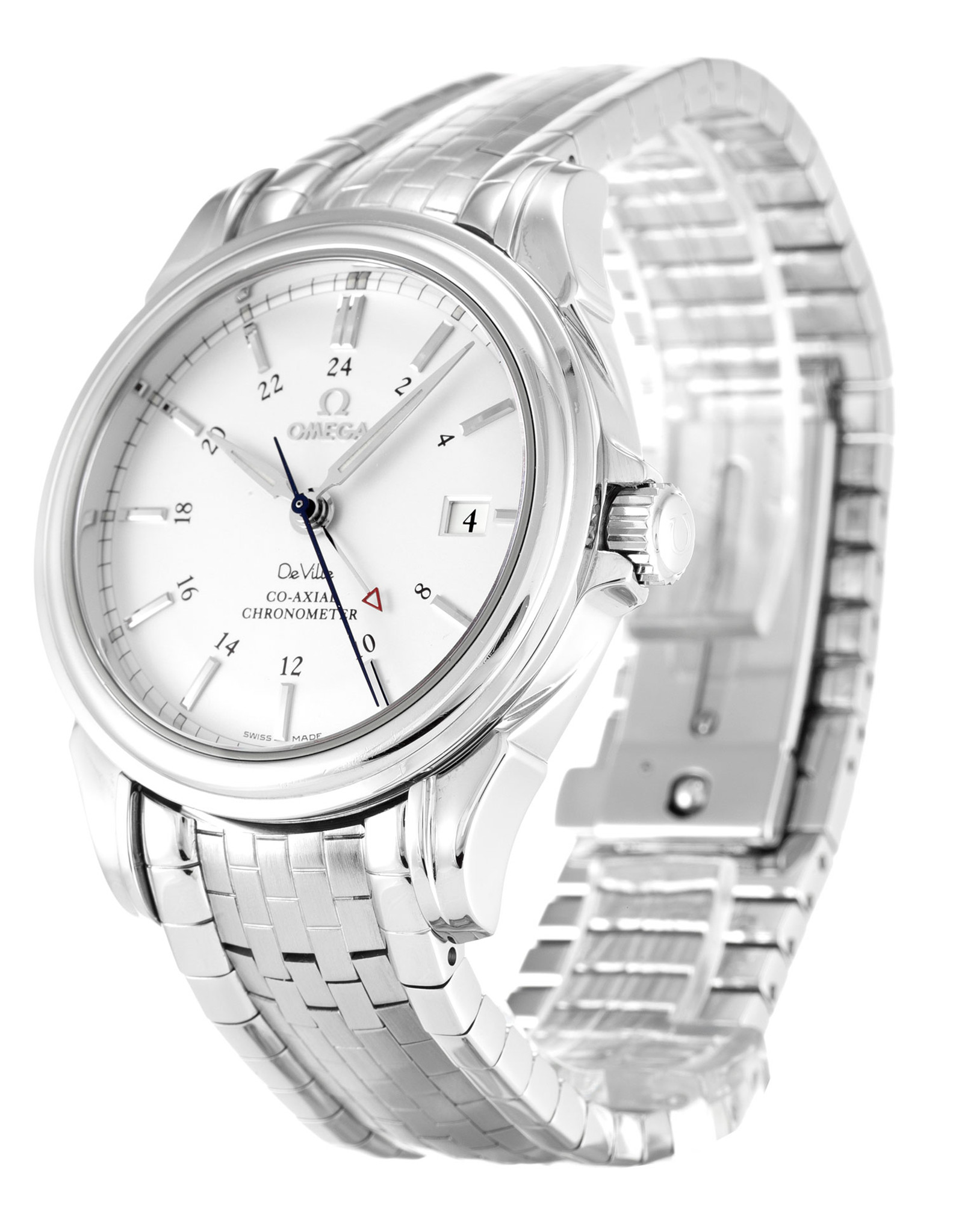 Replica Omega De Ville Co-Axial White Dial Stick Markers 4533.31.00 38.7MM