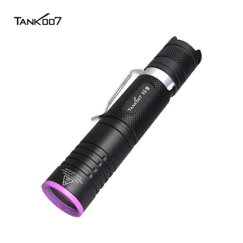 TANK007 K9A5 UV365 Korean High-tech Precision Lamp Beads UV Flashlight Waterproof and Drop-Resistant Rechargeable UV Flashlight