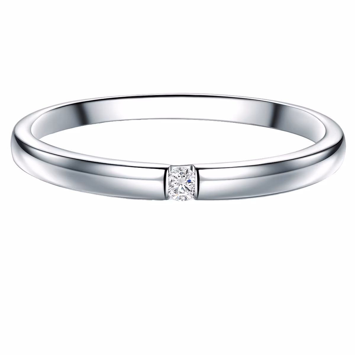 Ring aus Sterling Silber in silber mit Topas
