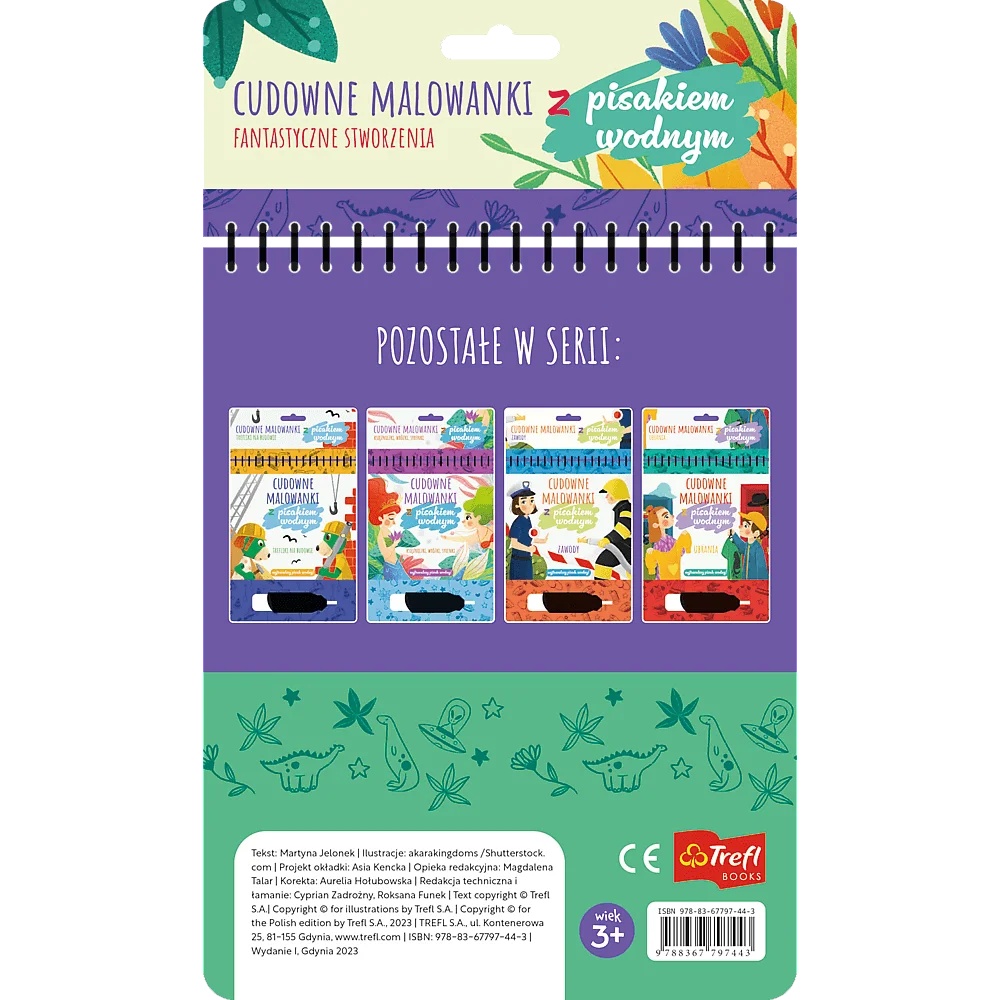 Książka Aktywizująca Fantastyczne Stworzenia. Cudowne Malowanki Z Pisakiem Wodnym