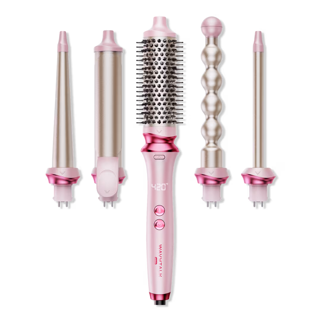 Wavytalk  Heatwave Pro 5-in-1 Curling Wand Set